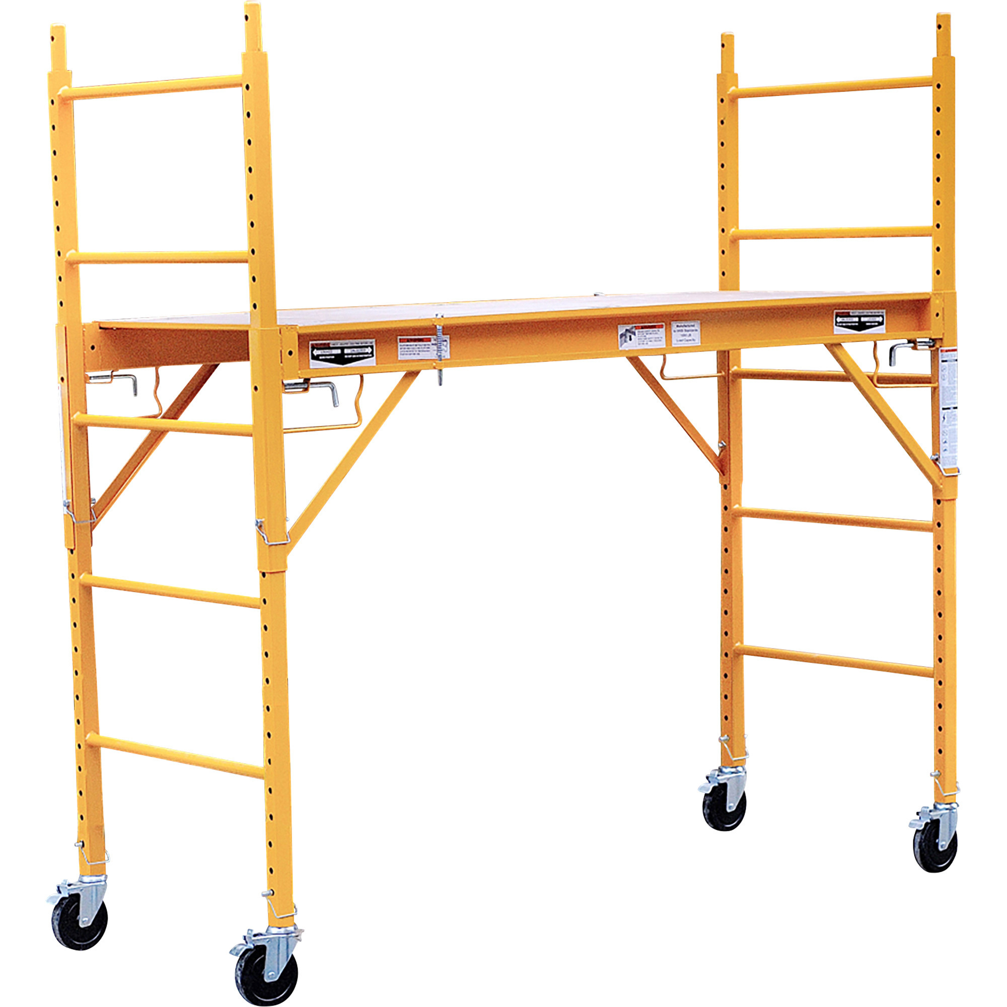 Horizon Tools 6ft. Baker-Style Scaffold, 1000-Lb. Capacity, Steel,  73.6in.W x 28.7in.D x 74.8in.H, Model# BS-405930